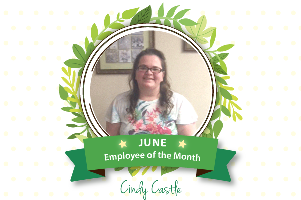 Cindy Castle Employee of the month